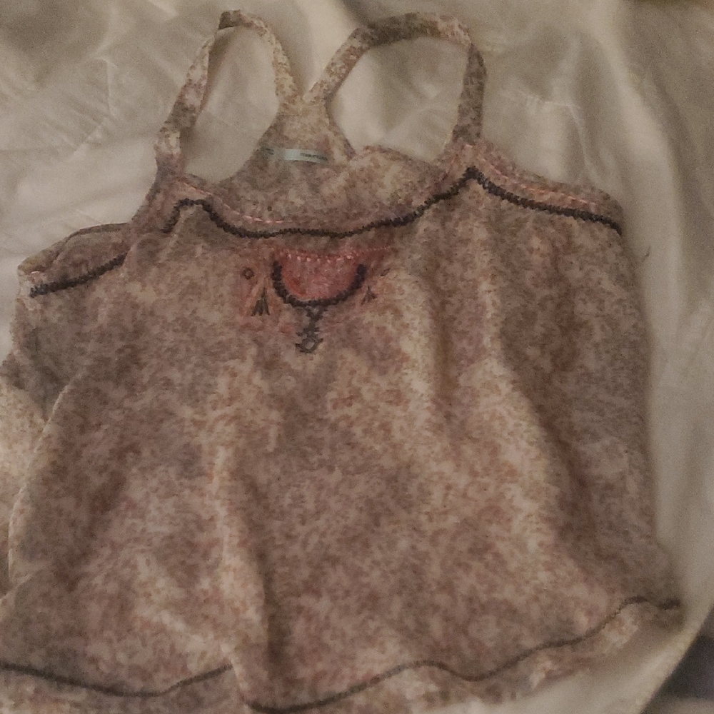 Floral Lace Trim Cami Top